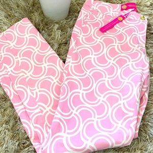 PREPPY pink and white PANTS  McBeth collection